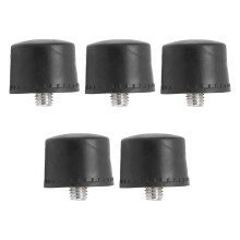 (As show, One size) 5Pcs Rubber Hammer Head Black Hammers Striking Head Tips Non Slip Oil Prevention for Household30mm