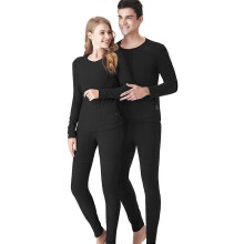 (As show, One size) Heating Body Suit for Winter Graphene Thermal Thickened Underwear with USB APP Control Intelligent Heating System