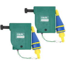 (As show, One size) 2pcs Magnetic Wire Hammer Line Drop Plummet Bobs 3 Meters Alloy Steel Vertical Measurement Tool