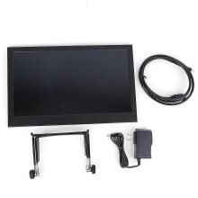 (As show, One size) 13.3in IPS Monitor Screen Portable Built In Audio Mini HDMI Interface