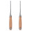 (As show, One size) 2PCs Flat Chisel Carpentry Tools Wooden Handle Durable Woodworking Accessory Cr V 6mm 1