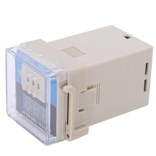 (As show, One size) ATS48A-20-3D LED Digital Display Time Relay Adjustable Time Delay Relay Control ComponentsAC220V 1