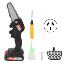 (As show, One size) Mini Chain Saws Cordless Electric Built in Battery Woodworking Cutting Tools AC100-240V