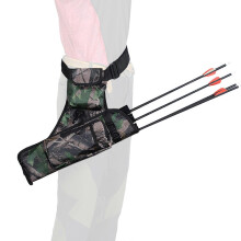 (As show, One size) 3 Tube Waist Hanged Archery Target Quiver Oxford Cloth Arrow Quiver with Adjustable Belt