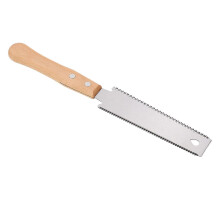 (As show, One size) Pull Saw Wooden Handle High Carbon Steel Double Edge Razorsaw Hand Tool for Woodworking