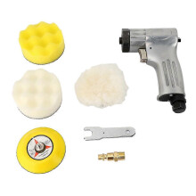 (As show, One size) 3 Inch Air Sander Pneumatic Polisher Machine Set Air Grinder Polishing Machine Tool