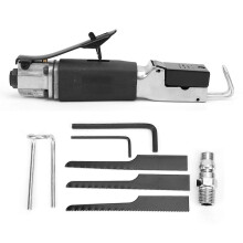(As show, One size) Pneumatic Reciprocating Saw Soft Rubber Handle Cutting Air Tool with Wrench Saw Blade