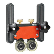 (As show, One size) Aluminum Alloy Table Saws Pressing Feeder Guide Board Fixing Bearing Wheel for T Tracks Fence Woodworking Bearing Feeding Roller Feeder