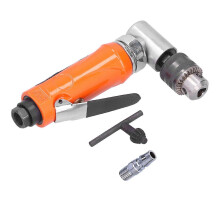 (As show, One size) Pneumatic Drill Air Angular Drilling Machine 90 1/4in 6mm Elbow Head Manual Tool KP555LJapanese Style