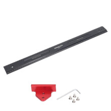 (As show, One size) 600mm Aluminum Alloy Woodworking Ruler Multifunctional Metric T Type Scribing Ruler for Vertical Ladder Dual Purpose