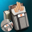 YZ Electric Lighter with Built-In Cigarette Case, Rechargeable Windproof Flame-Free Lighter 2