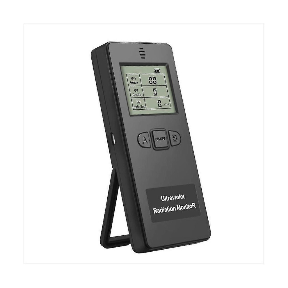 (As show, One size) Ultraviolet Radiation Monitor, Digital Uv Detector compatible with Home Office Outdoor Inspection Black-image-OPC-PHH7J5B-NEW