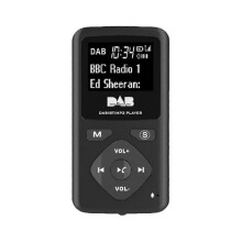 (As show, One size) Portable FM/DAB Digital Bluetooth Radio Personal Pocket FM Mini Radio MP3 Player -USB compatible with Home