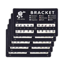 (As show, One size) Dental Bracket, Brackets compatible with Braces, 5 Sets 100 Pcs Dental Braces Teeth Model Mini 022 Slot 345 Hooks