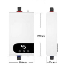 (As show, One size) 4500W Electric Water Heater - Fast Instant Heating Small Electric Water Heater Constant Temperature EU Plug