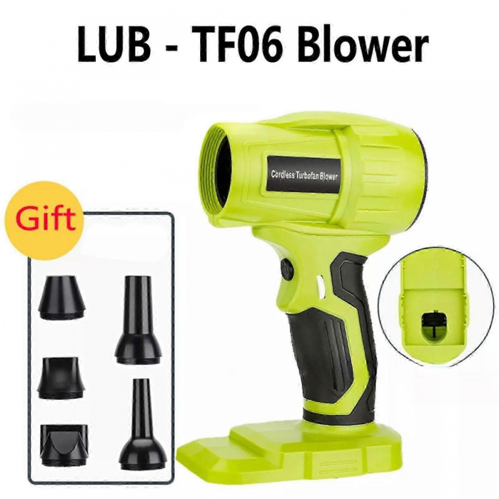 Souffleur de feuilles sans fil 350 W pour chantier, ventilateur turbo pour outils électriques Ryobi 18 V, équipement de nettoyage de jardin