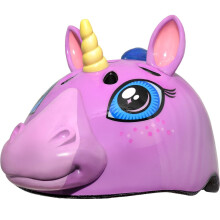 Casco de seguridad C-Preme Raskullz Unicorn para niños pequeños, 48-52 cm, rosa para niñas