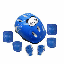(Blau) Jungen & Mädchen Kinder 7 Teile/satz Skate Radfahren Fahrrad Sicherheit Helm Knie