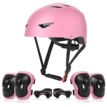 ValueTalks Kinderhelm- und Schoner-Set, Alter 5–12 Jahre, Kinder-Skateboardhelm, Knieschoner, Ellenbogenschoner,