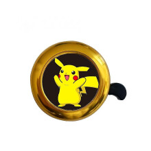 Aluminium-Fahrradklingel, Fahrradzubehör, lauter und klarer Klang – Golden Bell Pikachu (zwei)