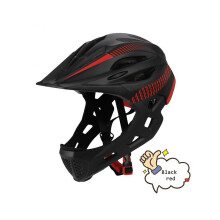 (schwarz rot) Outdoor-Sport Kinder Integralhelm Balance Bike Scooter Fahrradfahren