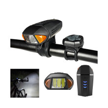 BIKIGHT Vélo Vélo Lumière Klaxon Sonnette USB Étanche Vélo Scooter Électrique Moto