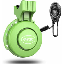 (Grün) Elektronische Fahrradhupe USB wiederaufladbare Fahrradklingel für Rennrad Mountainbike mit 3