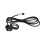 Botón de interruptor de bocina de bicicleta eléctrica, cable de señal de scooter, longitud: aproximadamente 4