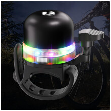 Fahrradklingel mit RGB-Lichtern: Klarer, lauter, melodischer Klang, Mini-Fahrradklingel für Kinder und