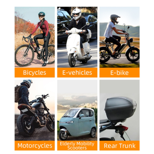 Sonnette d'alarme de vélo 113 dB, klaxon électrique de sécurité antivol 1
