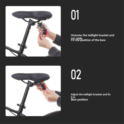 Feu arrière réfléchissant pour vélo, support de vélo sans réfléchissant 1