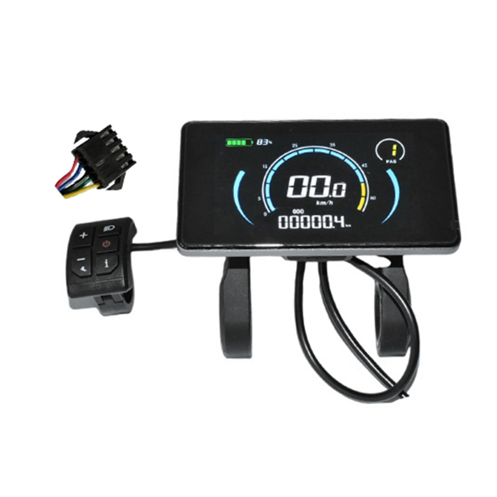 Compteur d'affichage LCD coloré pour vélo électrique, prise de connexion SM