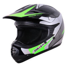 (Groen, M) Zorax X19 Helm Junior Kind Kinderen Motorfiets Motocross MX Helm Outdoor