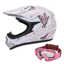 (Butterfly, M) Zorax ZOR-X18 Jeugd Kinder Motocross Motorhelm ECE 2206 & Bril
