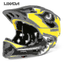 Casco integral desmontable para niños (amarillo), casco de seguridad deportivo para patinaje sobre ruedas.
