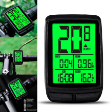 Wireless Bike Computer Mph Speedometer Speedo Bicycle Odometer Lcd Waterproof