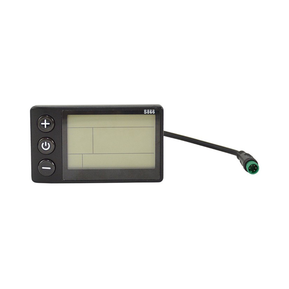 Panneau de commande de compteur d'affichage LCD pour vélo électrique avec prise étanche
