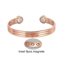 ( original copper) 9-Magnet Copper Energy Bracelet - Adjustable Vintage Magnetic Bangle
