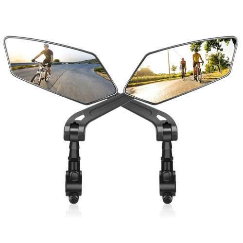 Espejo retrovisor para bicicleta, espejo giratorio ajustable para manillar