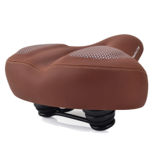 Cojín de asiento de bicicleta ensanchador y engrosador, sillín de bicicleta marrón