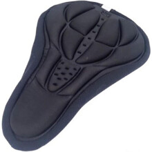 Funda de sillín de bicicleta, transpirable y cómoda, cojín impermeable para asiento de sillín, de silicona.