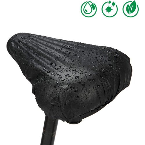 Funda para sillín de bicicleta, 2 piezas, elástica, impermeable, color negro