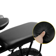 Cojín grueso para el asiento trasero de la bicicleta, cojín suave para el sillín en el portabicicletas,
