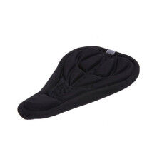 Funda de gel para asiento de bicicleta, color negro, fundas para sillín y asientos
