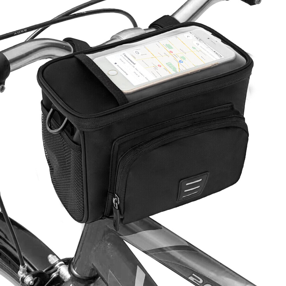 Sacoche de guidon de vélo Chronus, sac de panier avant isolé, pochette de rangement isotherme étanche,