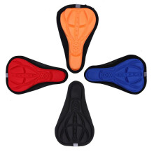 (Azul) Funda de sillín de bicicleta de montaña 3D, gruesa, transpirable, súper suave, de silicona, con