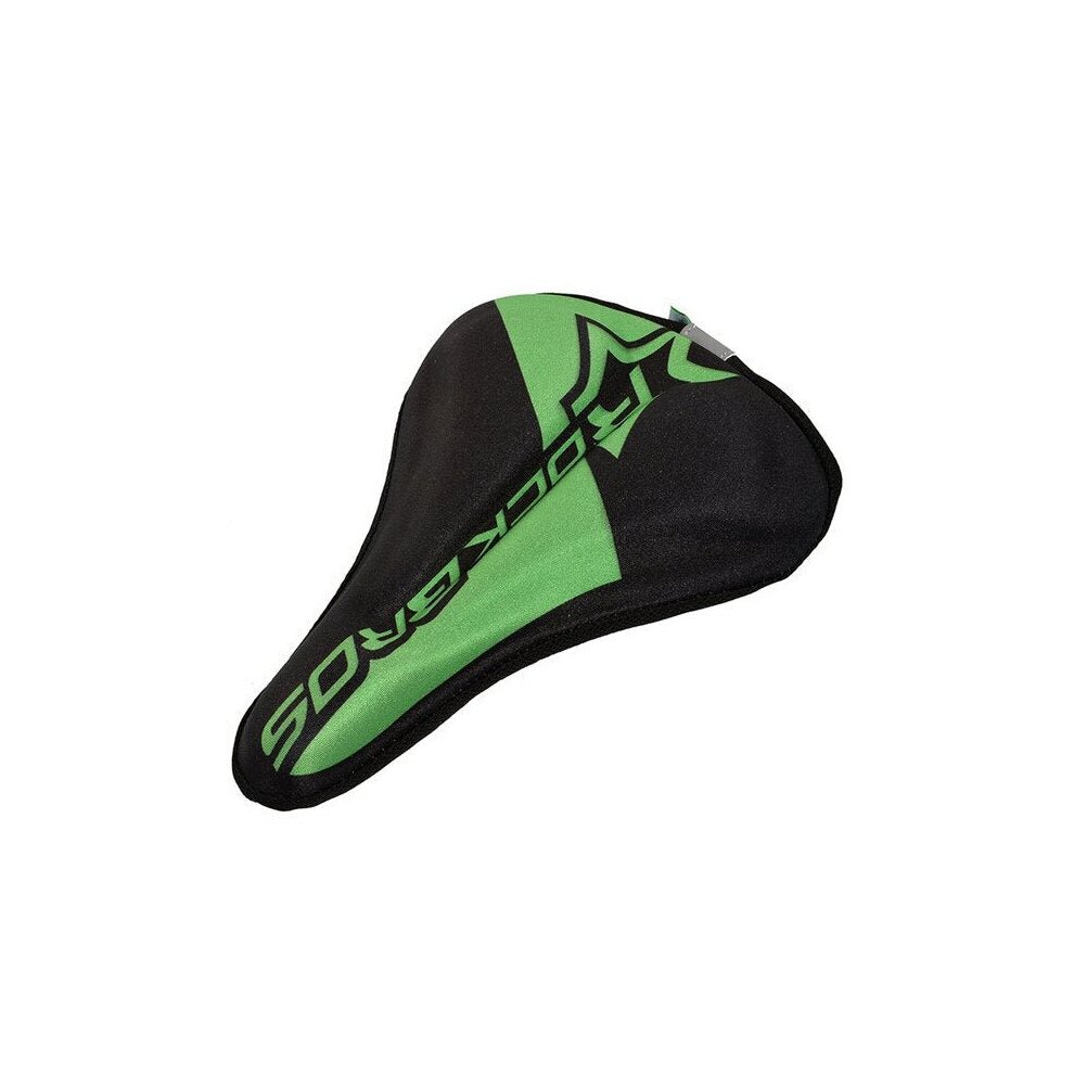 Housse de selle de vélo souple et respirante (noir et vert), 3 couleurs