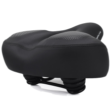 Cojín de asiento de bicicleta ensanchador y engrosador, sillín de bicicleta negro