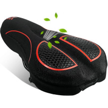 Funda de gel acolchada para asiento de bicicleta, suave y cómoda, ideal para hombres y mujeres.