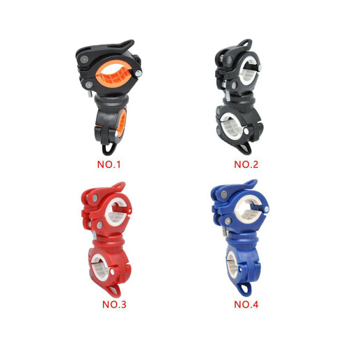 BIKIGHT Support de lampe de poche pour vélo, rotation à 360, support de fixation multifonction pour 2
